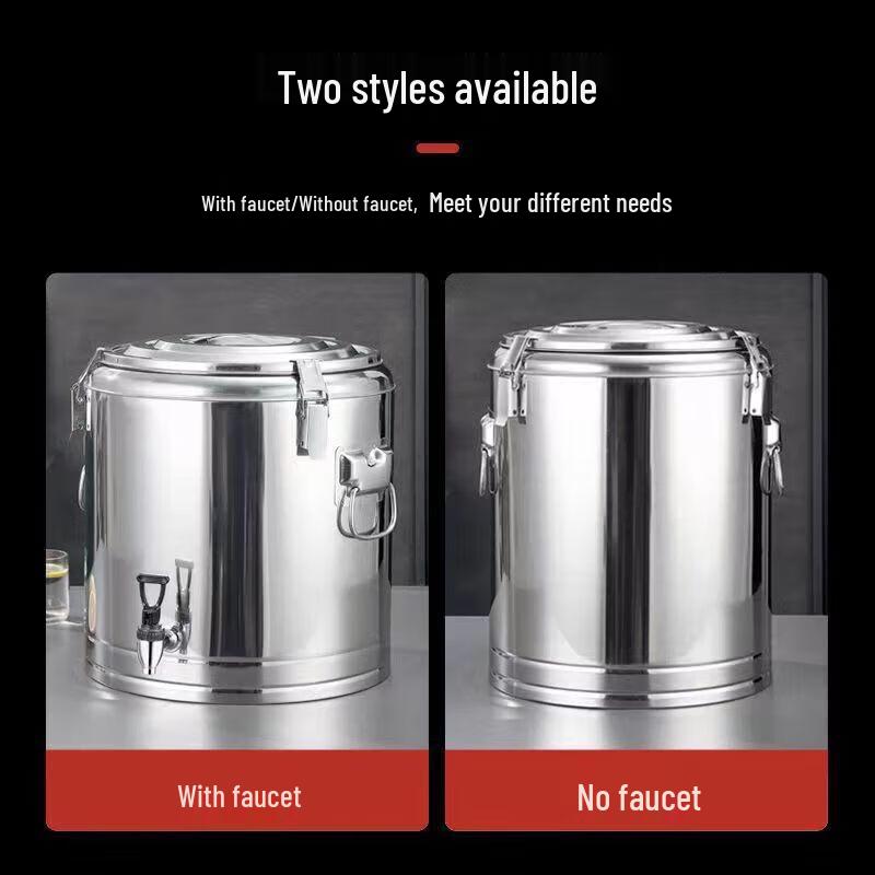 304 Stainless Steel Commercial Insulated Storage Bucket