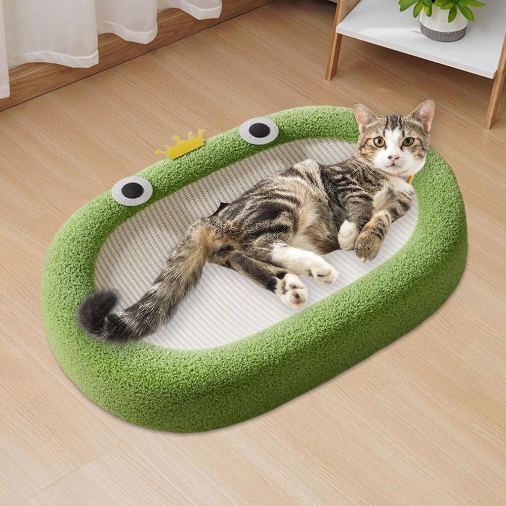 Cat Scratcher Lounge Furniture Protection Pet Supplies Pet Bed Frog Design Cat Scratching Board for Indoor Cats Grinding Claw