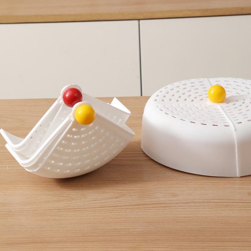 Składany Pokrowiec Ochronny na Jedzenie z Oddychającą Siateczką Składana Konstrukcja na Warzywa Owoce Ciasta Pyłoszczelny Niezbędny w Kuchni