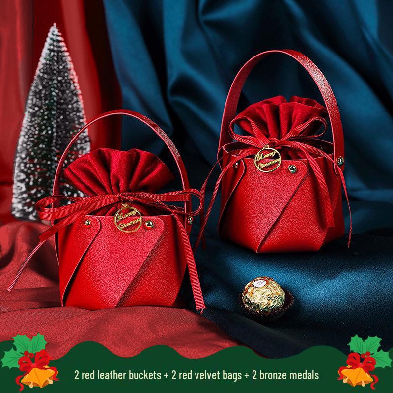 Creative Christmas Eve Apple Candy Gift Box: Small Decorative Packaging