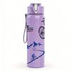1PC Bike Ski Mountain Scenic Layout 750ml Color Plastic Water Bottle Leakproof Flip Straw Lid For Sports Office Home Use
