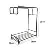 With Drain Tray Kitchen Storage Rack Free Punching Sponge Holder Kitchen Drain Rag Rack  Bathroom