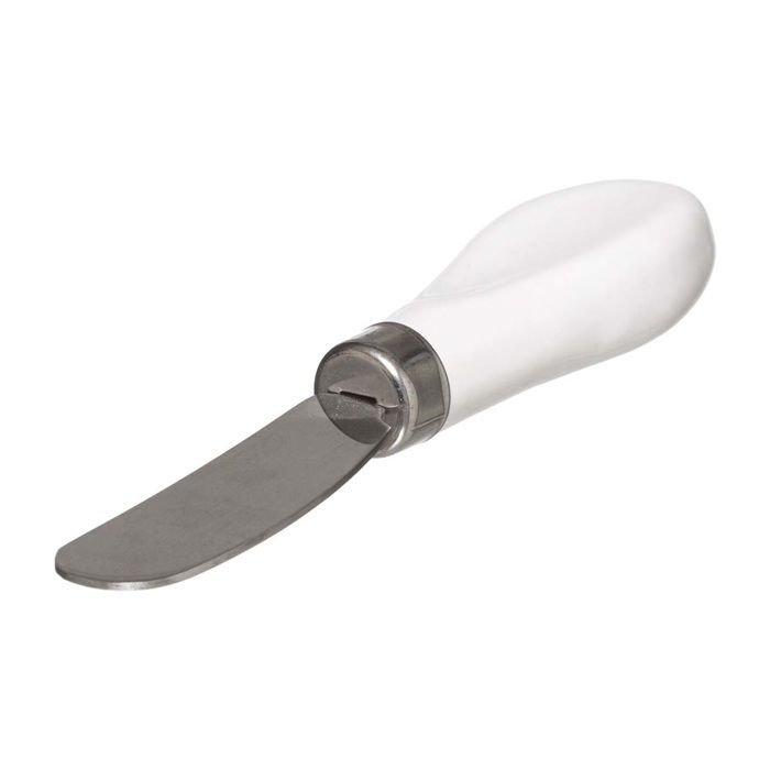 Beurrier avec couteau - Elegance - Céramique - Bois - Dimensions: 13.5x9.3x9 cm - Non compatible lave-vaisselle