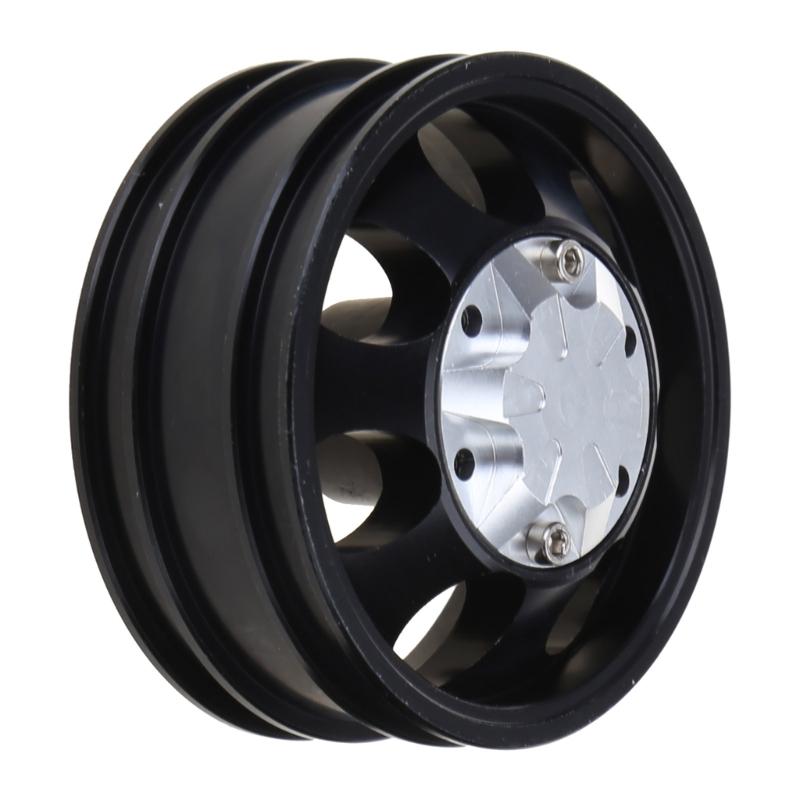 1Set/2Pieces RC Front heel for Rim Aluminum Alloy Beadlock heel Hub Heavy Duty Bearing Spare Part for 1:14 Tamiya ac
