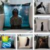 Singer The Kid LLAROI Cushion Cover Soft Plush Fabric DoubleSided Printed Sofa Cushion Cover for All Seasons Home Decor Gift