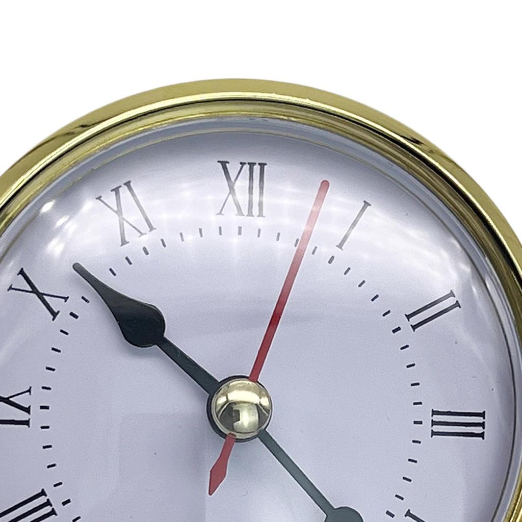 Clock Insert Round Mini 8cm Replacement for Living Room Guest Classroom Arabic Number