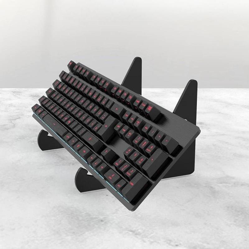 Keyboard Display Stand Transparent Acrylic Keyboard Holder Compute Mechanical Keyboard Storage Stand For Room Exhibition Halls