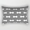 Black and White Simple Geometric Rectangle Pillowcase Home Decor Car Sofa Cushion Cover Home Decor Accessories 30x50cm