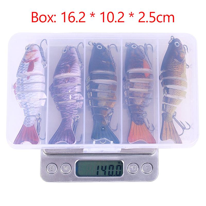 Fishing Lures Jointed Fishing Kits For Freshwater And Saltwater,Lifelike Swimbaits For Bass Trout Crappie,Slow Sinking Bass Fish