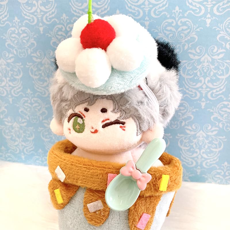 Chocolate Mint Cake Shaped Plush Clothes for 10cm Plush Toys, Kigurumi Accessories, Otaku Activities, Dolls, Mascots, K-Pop Dolls, Costumes [Used]