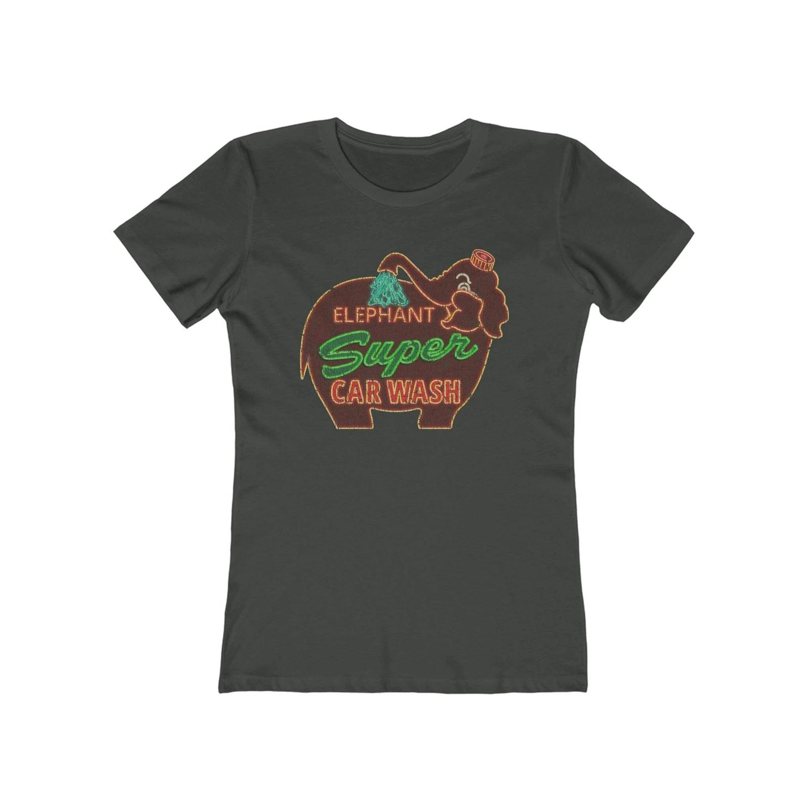 

Elephant Super Car Wash 1956 Vintage Women s T shirt XL