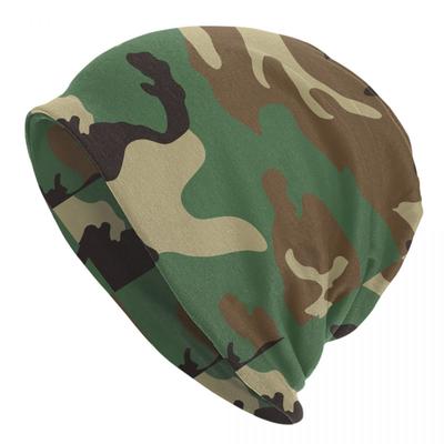 Woodland Camo Pattern Skullies Beanies Caps Hip Hop Winter Warm Women Men Knitted Hat Unisex Tactical Camouflage Bonnet Hats