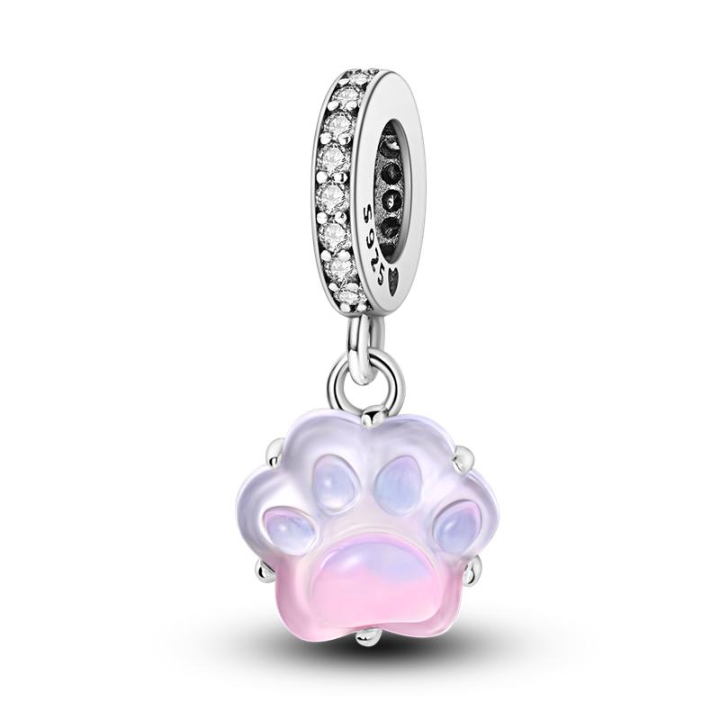 Fit Original Charms Pink Seriescopper Perfume Charm Pendent Dangle Bead Bracelet Necklace Diy Women Jewelry Gift