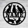Custom Metal Cat Wall Art Decor for Farmhouse Indoor Outdoor