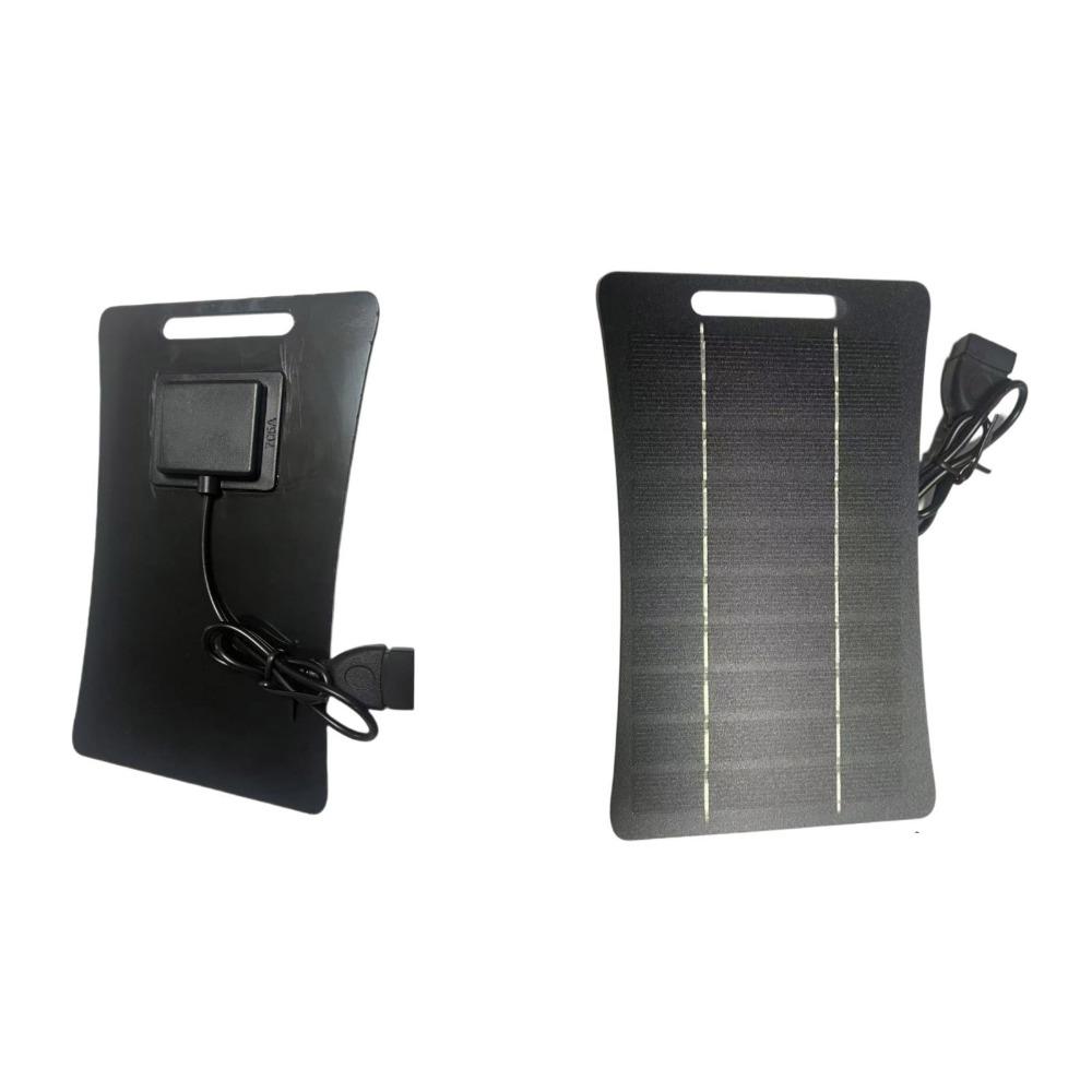 5V 2W USB Solar Charger Panel with USB Output Outdoor Solar Charger  Electric Fan