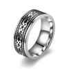 Men's Rotating Cross Titanium Steel Ring - European & American Style Stainless Steel Jewelry