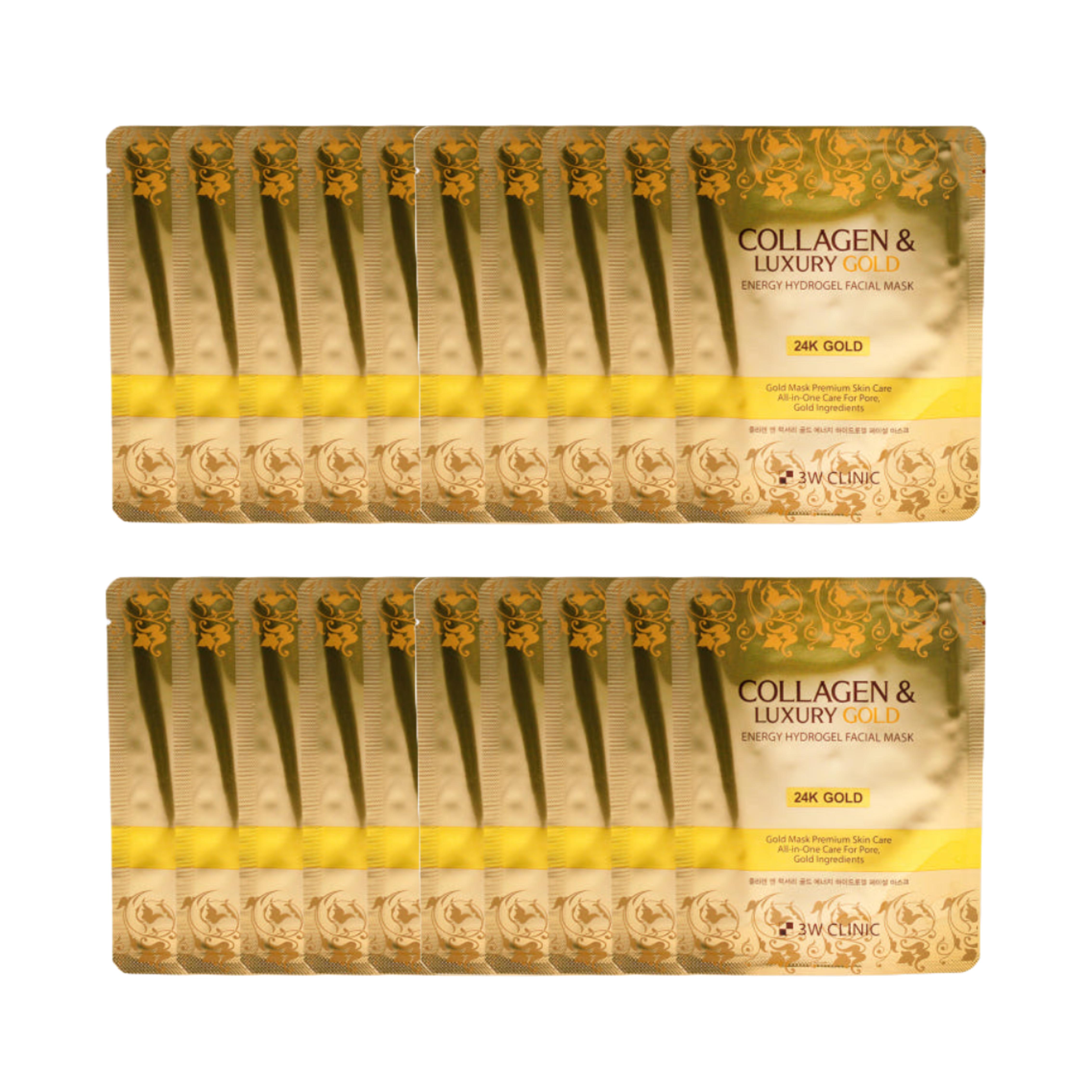 

3W CLINIC Collagen Luxury Gold Energy Гидрогелевая маска для лица 30г*5шт (4 варианта) # 4Box (20sheets)