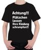 Achtung Plätzchen lassen schrumpfen Weihnachten Backen Humor Unisex Kinder T-Shi