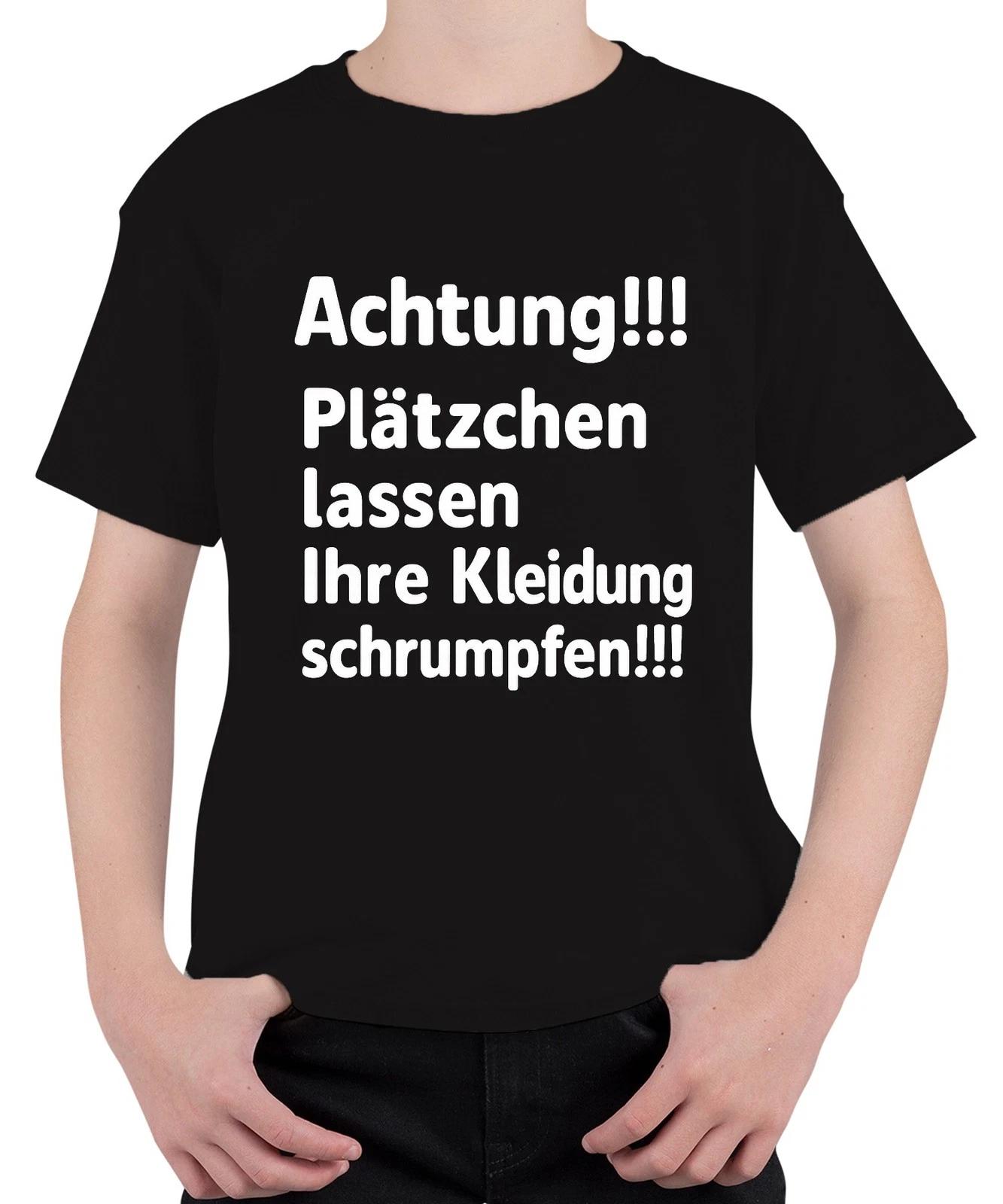 Achtung Plätzchen lassen schrumpfen Weihnachten Backen Humor Unisex Kinder T-Shi XXXXL