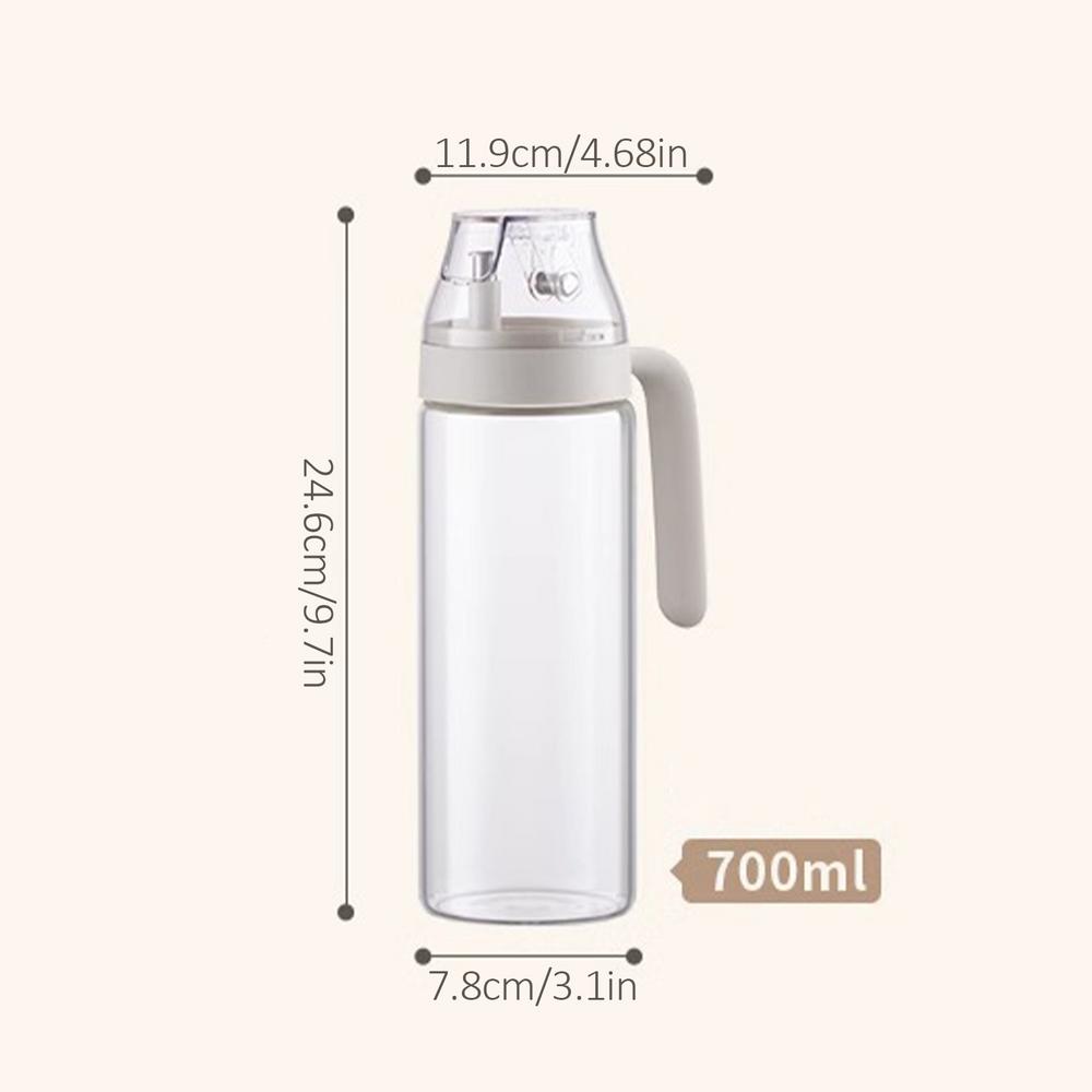 Oil Dispenser Bottle For Kitchen Sauce Auto-Seal Portion Control Olive Oil Bottle Condiment Leak-Proof Ergonomic Dust-Proof