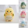 Adorable Plush Dinosaur Keychain Cute Fat Ball Dinosaur Backpack Accessory Soft Pp Cotton Stuffed Animal