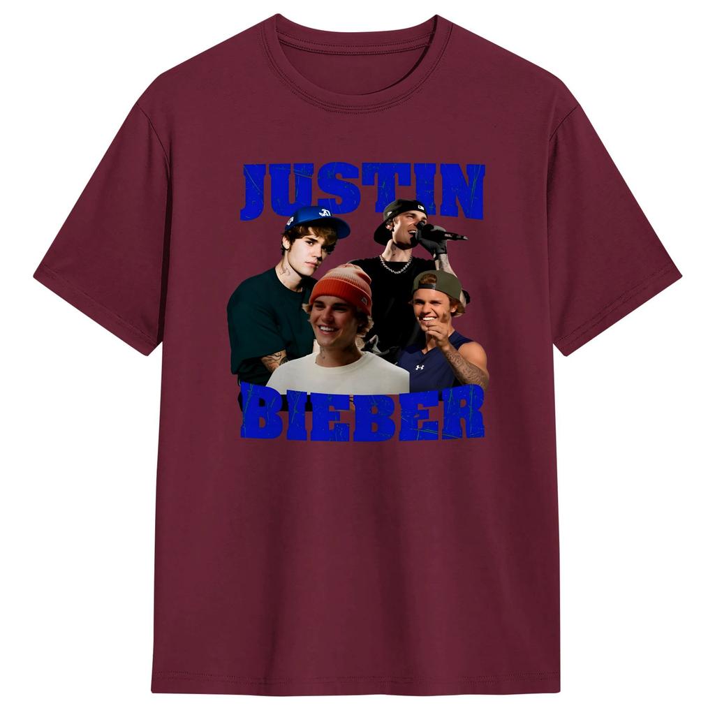 Unisex Women TShirt JJustins BBiebers Vintage Bootleg T Shirts Fashion Summer Tee Shirt Streetwear Cotton Clothes Present