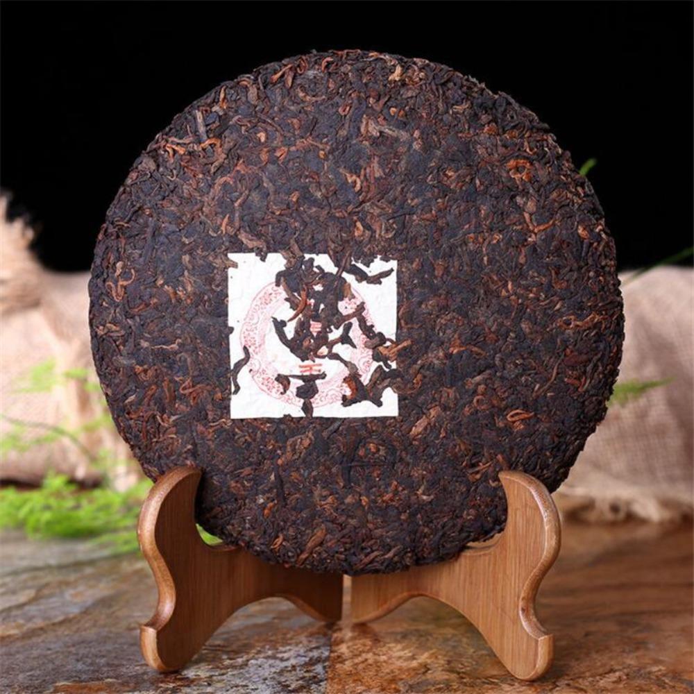 357g Menghai Ripe Pu Erh Tea Cake Fermented Black Tea Gift