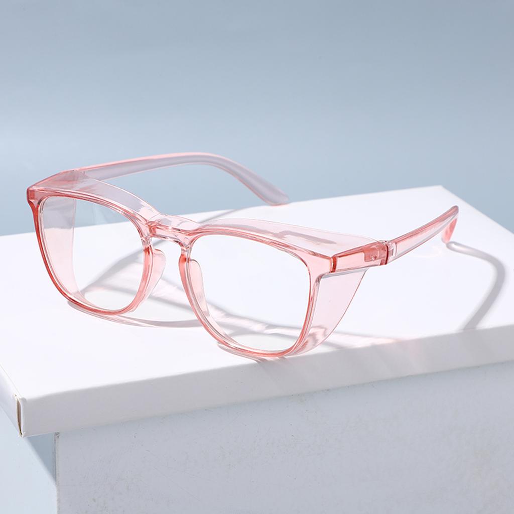 1pcs New Pink Anti-blue Pollen Mirror Fashion Male And Female Personality Flat Light Mirror Anti-fog Protection Glasses