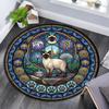 Siamese Cat Glass Round Area Rug Under Office Chairs Bedroom Living Room Home Decor