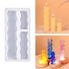 3-in-1 Candle Molds Long Candle Molds Waving/Heart Candle Molds for Making Candle Soap Baking DIY Craft Valentines Gift