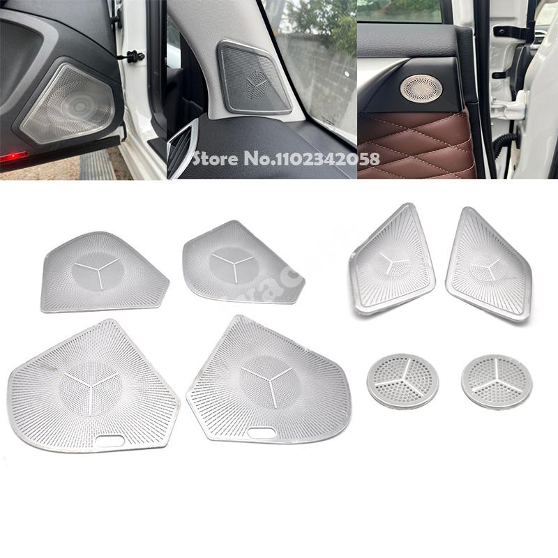 For GWM Haval H9 2017- Interior steel Car A-pillar Rear Row High Pitch Stereo 4 Door loundSpeaker speaker horn Cover Sticker
