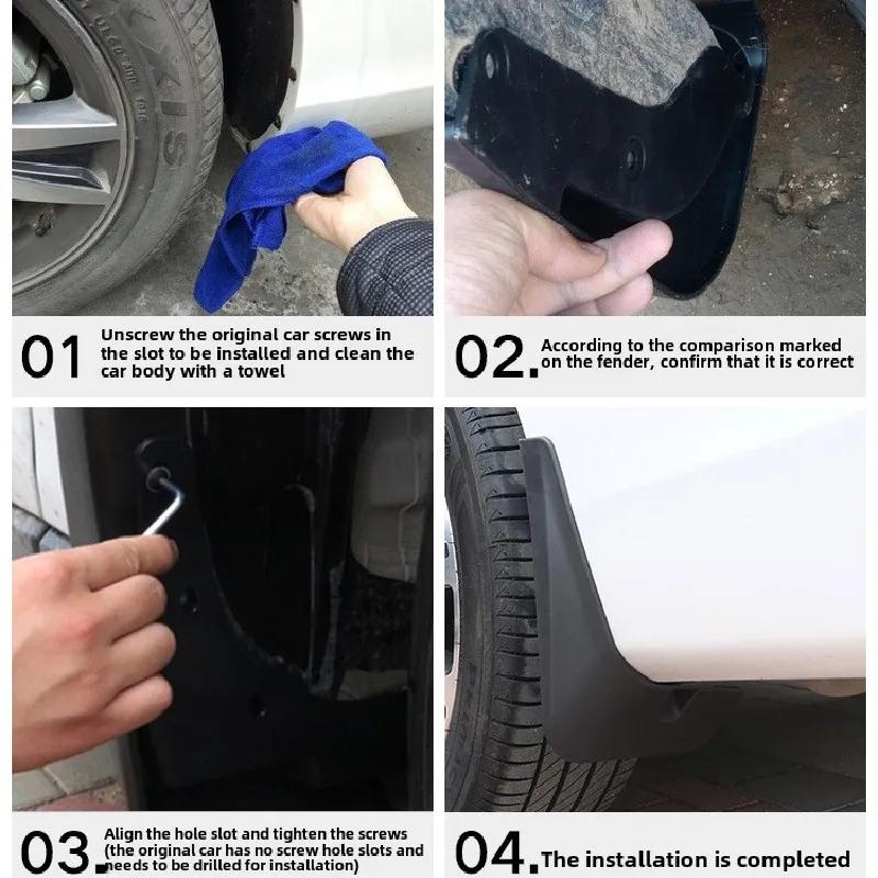 For Honda XR-V XR V ENS1 2025 Car Front Rear Mudguard Splash Guards Fender With Screw No Drilling Required Mud Flaps Accessories