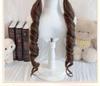 70cm Double Ponytail Lolita Wig with Sideburns - Long, Curly Daily Wig for Women