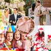 6121824PCS Thankyou Gift Bag Wedding Party Favor Gifts Wrapping Props Black White Red Pink Available Holiday Goodie Bags ZYF