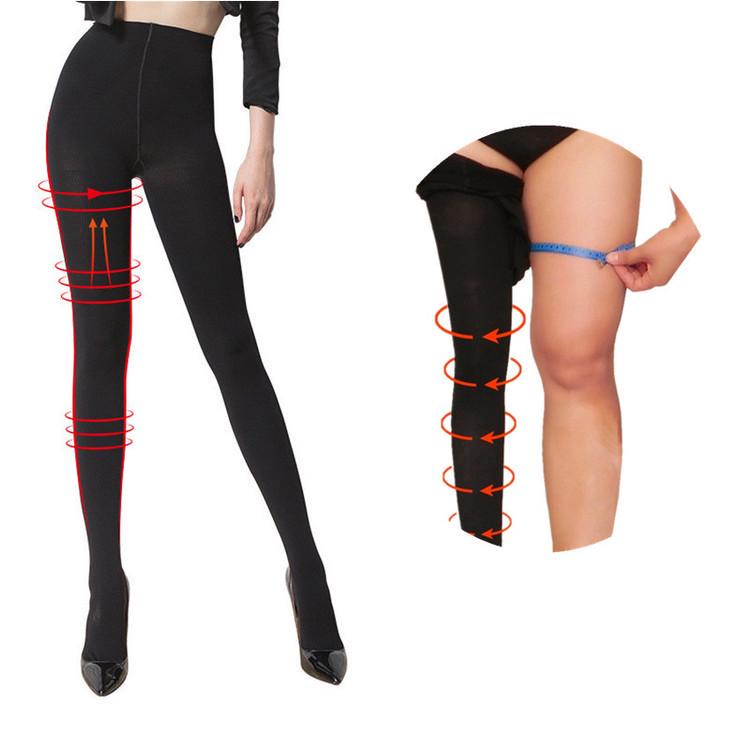 

Женщины Тонкие колготки Сжатие чулки вены Pantyhose жира калорий Burn Нога Формирование чулок