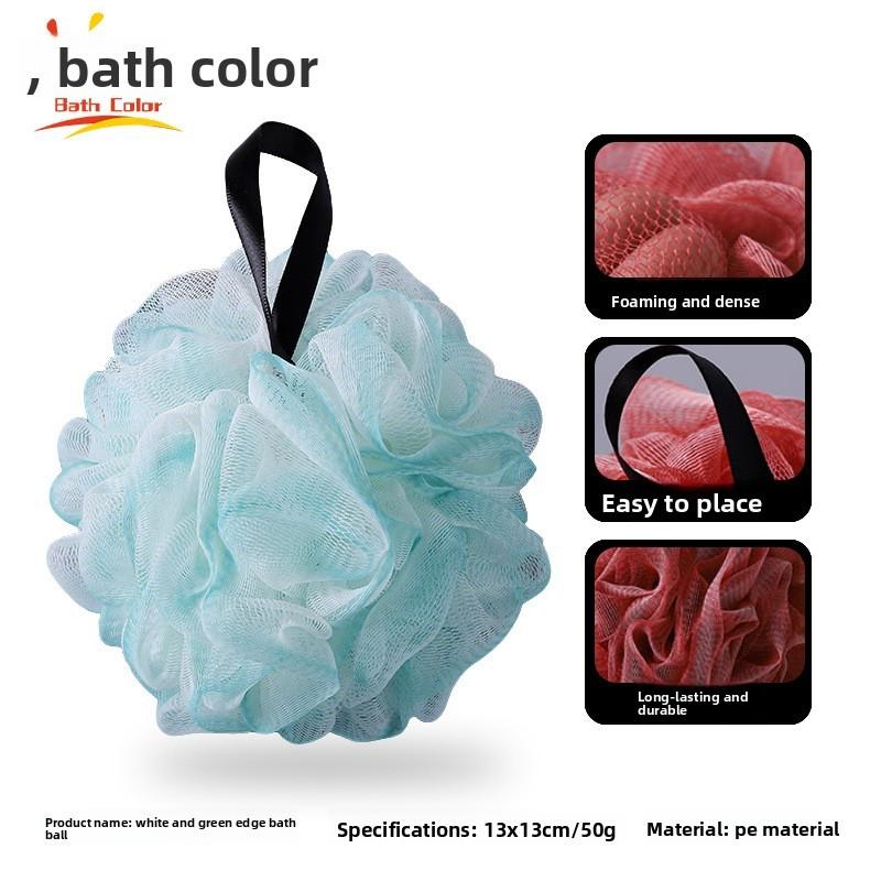Bath Flower Ball Loofah With Hanging Loop For Daily Shower Cleaning