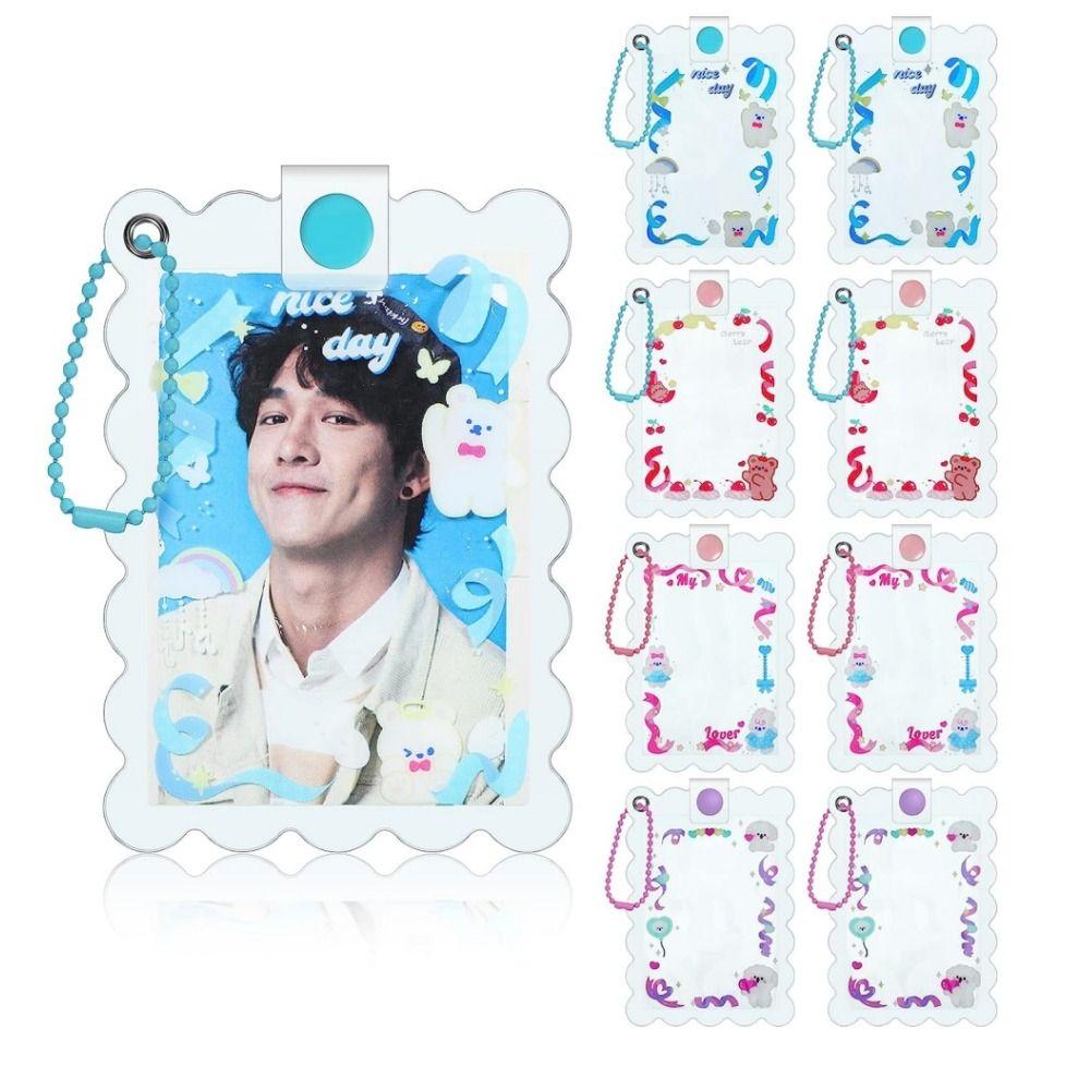 

8PCS Портативный держатель для фотокарточек Kpop Легкая сумка для карточек Украшение