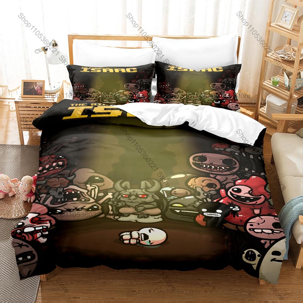 Personality The Binding of Isaac Theme Bedding Set New Duvet Cover Set Home Bedroom Decoration for Gamer Boys Adults
