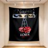 Custom Name Dice Tapestry Wall Hanging for Bedroom, Living Room & Dorm Decor, Modern Home Wall Art