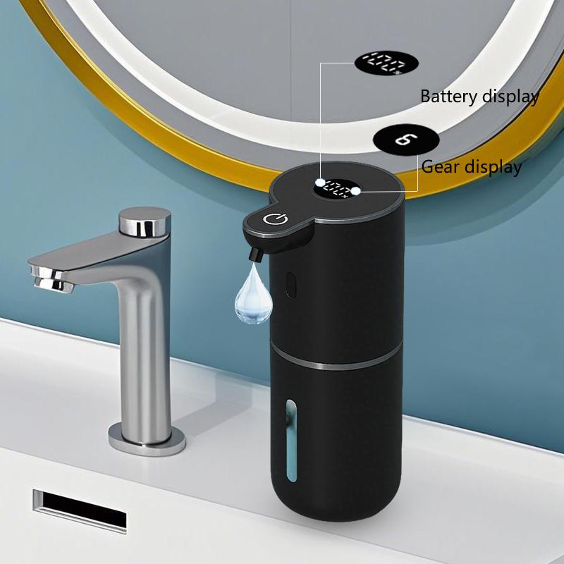 380ML Touchless Wall-Mounted Digital Display 6-Levels Adjustable Intelligent Electric Infrared Automatic Sensor Soap Dispenser