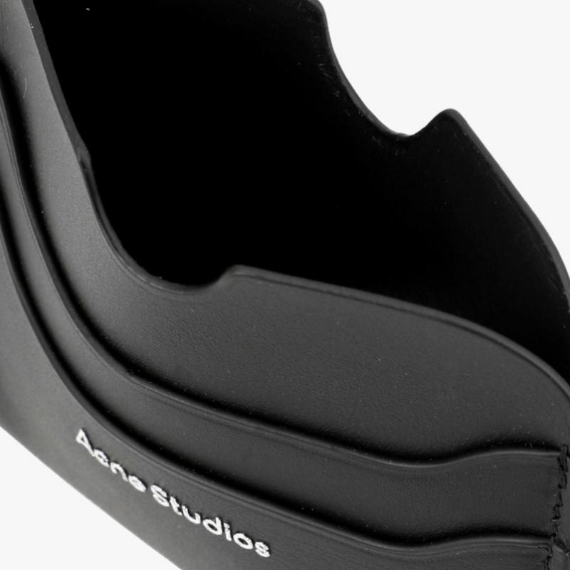 Acne Studios Logo Card Wallet Black  900  Cg0234