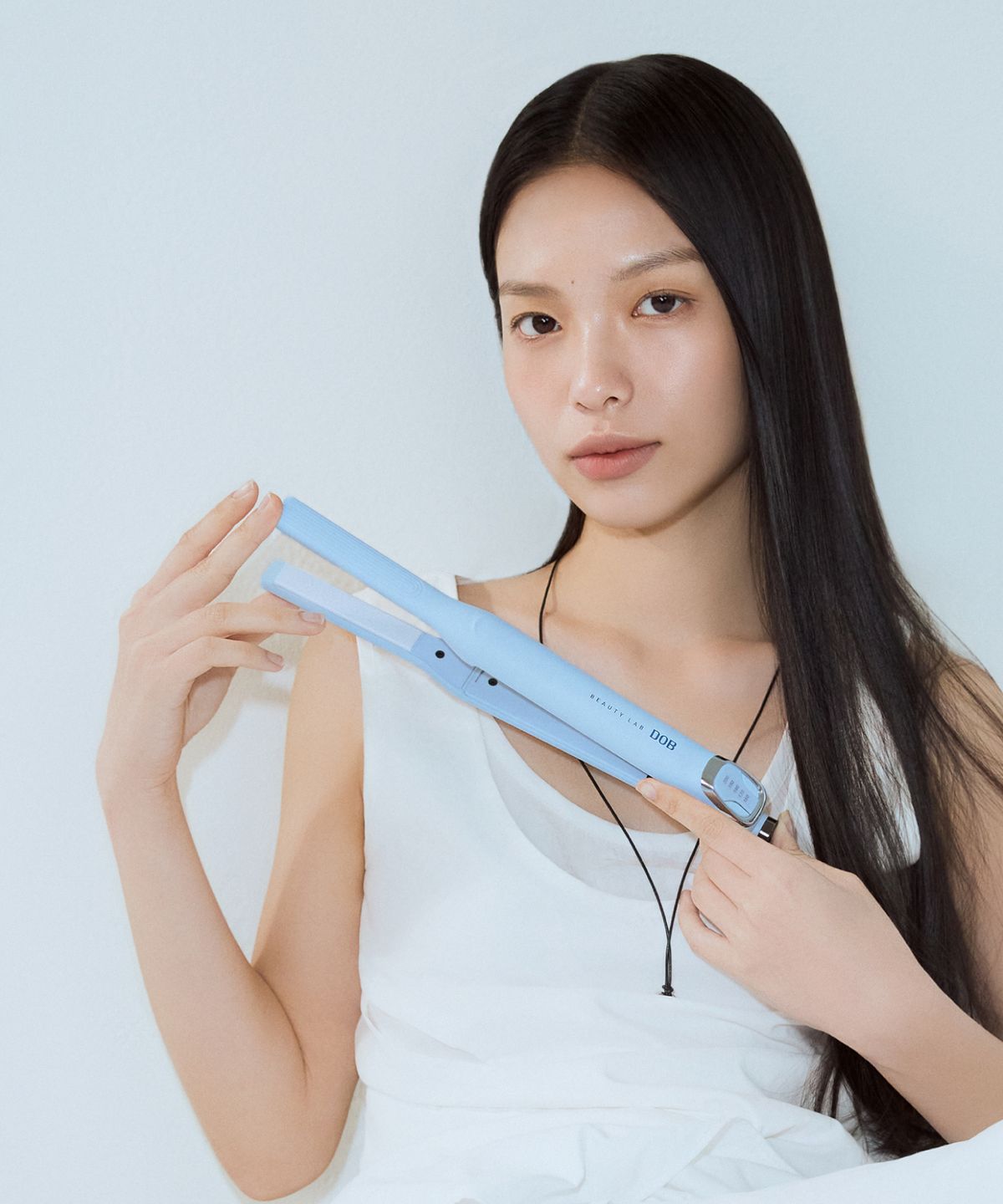 Water Glow Hair Iron Blue Edition 10mm Inner Volume Free Voltage Root Volume