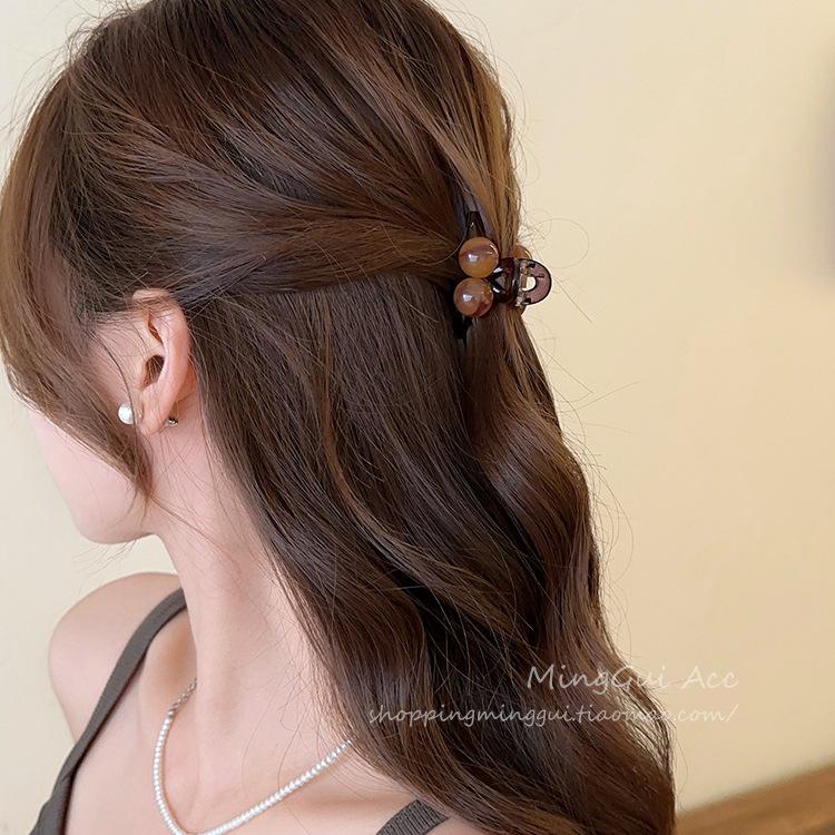 Clips de Păr cu Perle de Vară pentru Femei 2025: Nou Accesoriu Mic pentru Părul din Frunte, Semi-Prins
