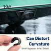 Car Backup Camera Cover Waterproof Rearview Rain Shield, Flexible PVC Lens Protector Automotive Protection with Adhesive Mount, Black Curved