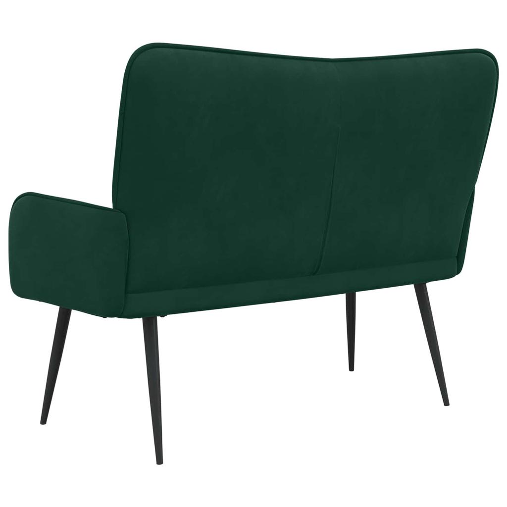 2 Seater Sofa Dark Green 115 x 61 x 87 cm Velvet (V)