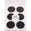Masking Tape MT Casa Seal Sticker Round In Black Washi - Black
