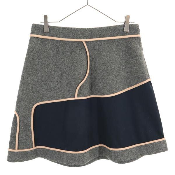 MARNI Made in Italy Wool Blend Mini skirt 40 gray Women Used