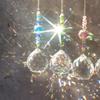 1 Pcs Crystal Chandelier Home Decor Stained Glass Ball Hanging Pendant Light Catcher Reflective Bead Curtain Decoration