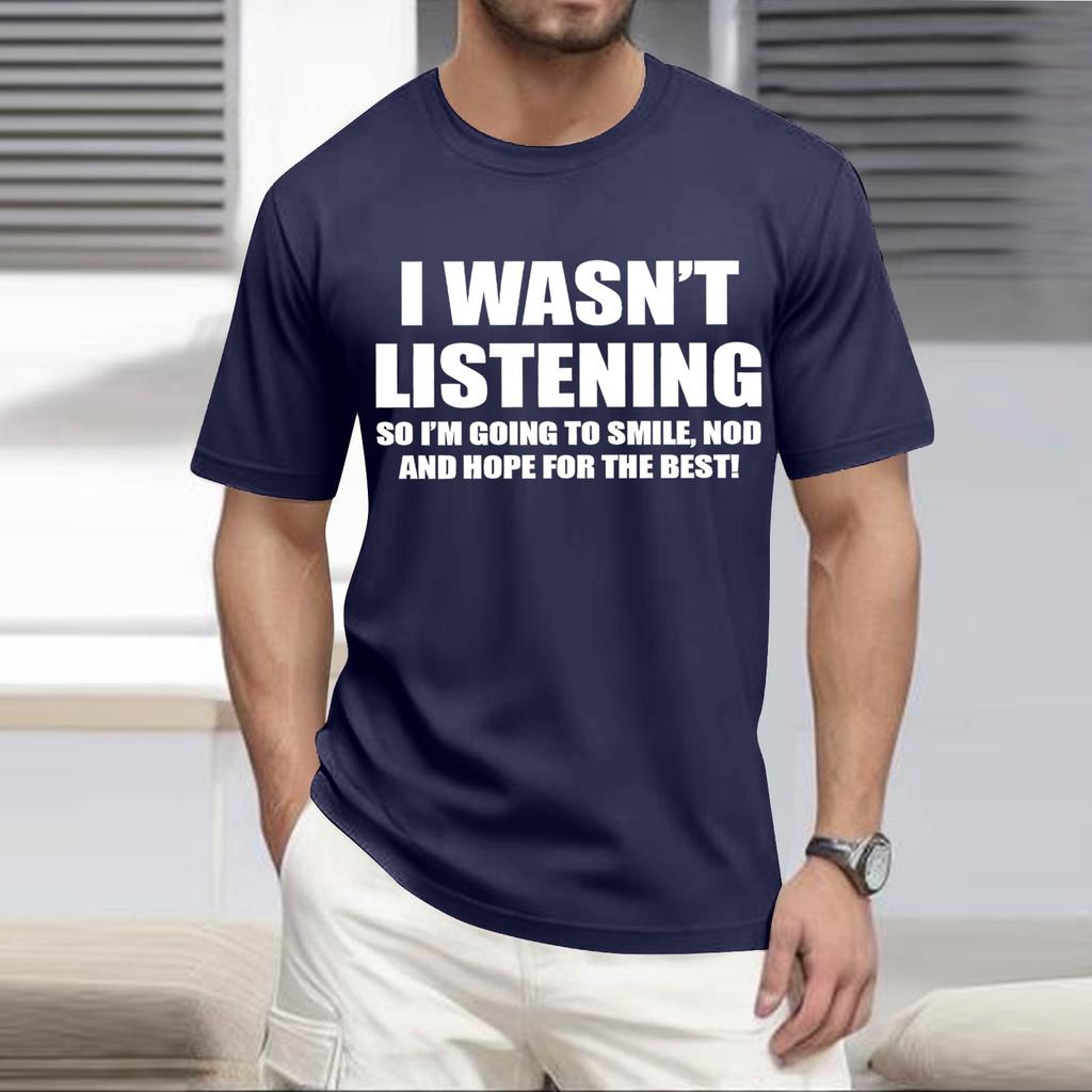 Pánské módní tričko, Streetové ležérní oblečení s krátkým rukávem