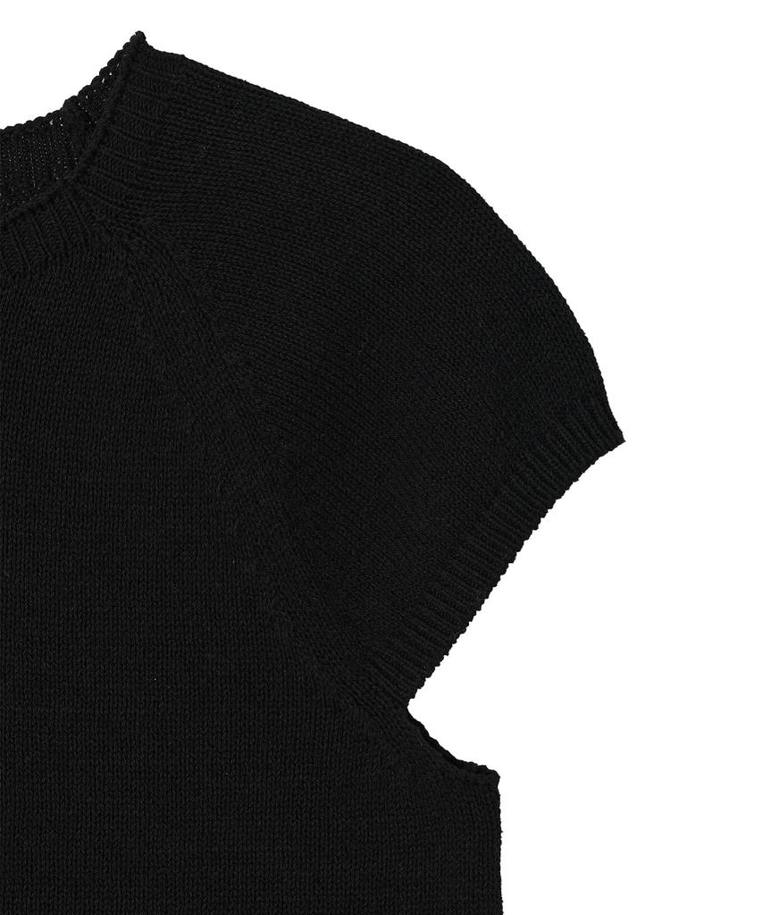Nyuluki Feminine Short-Sleeved Knit_Black